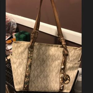 Michael Kors Unique Sequin Canvas Bag
